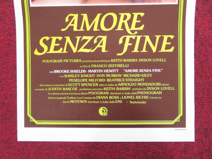 ENDLESS LOVE ITALIAN LOCANDINA POSTER BROOKE SHIELDS MARTIN HEWITT 1981 Rendezvous Cinema Movie posters