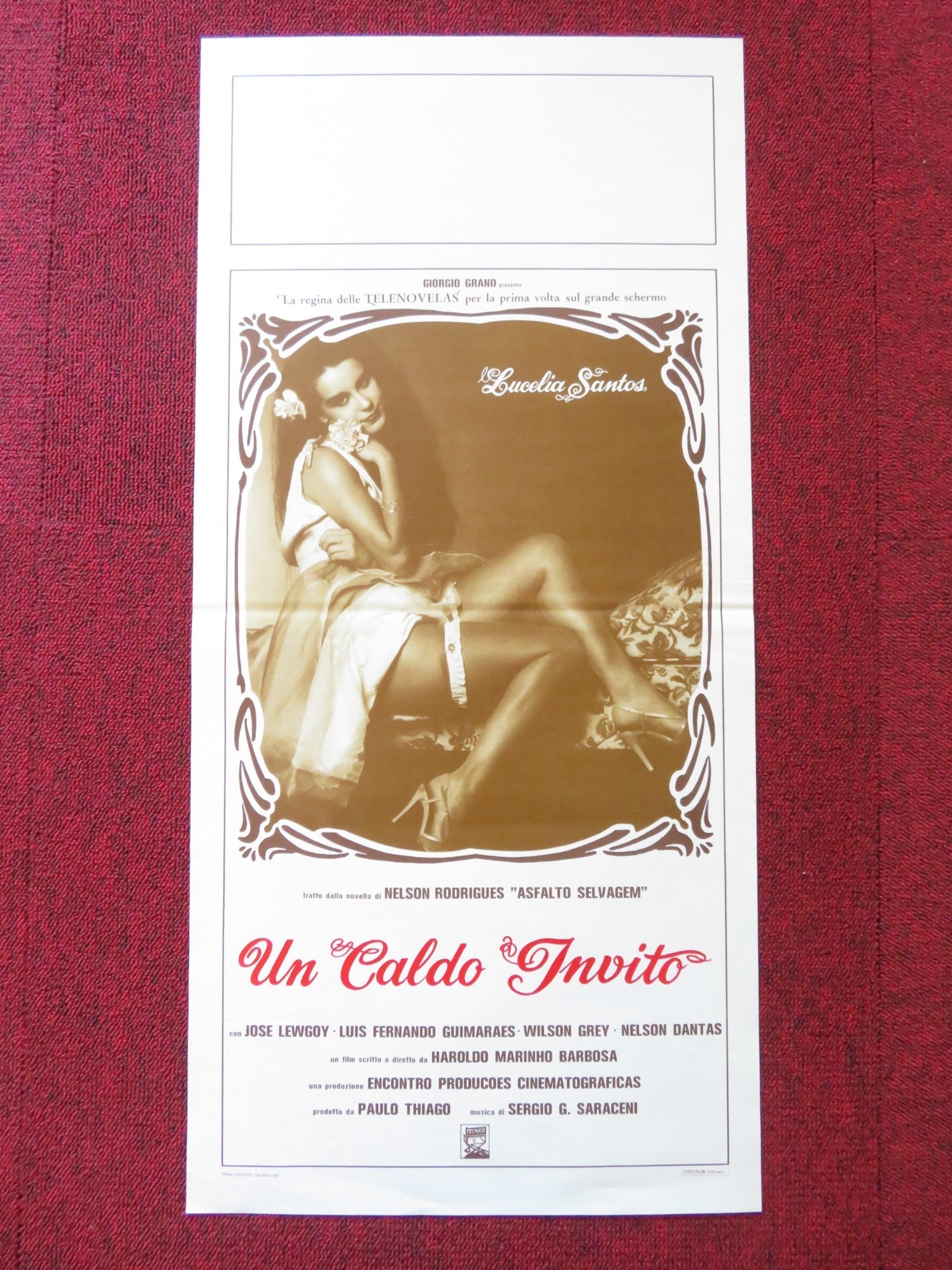 ENGRACADINHA ITALIAN LOCANDINA POSTER LUCELIA SANTOS JOSE LEWGOY 1985 Rendezvous Cinema Movie posters