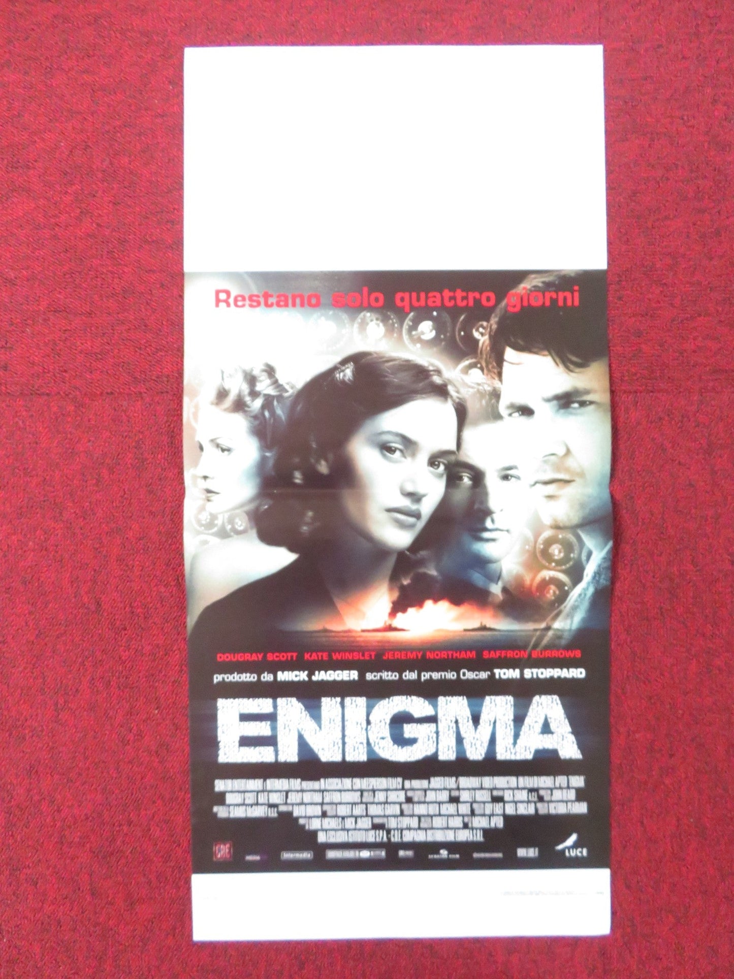 ENIGMA ITALIAN LOCANDINA POSTER DOUGRAY SCOTT KATE WINSLET 2001 Rendezvous Cinema Movie posters