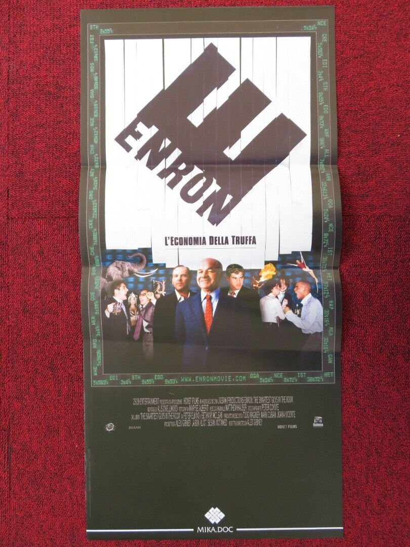 ENRON: THE SMARTEST GUYS IN THE ROOM ITALIAN LOCANDINA (26"x12.5") POSTER 2005 Movie posters