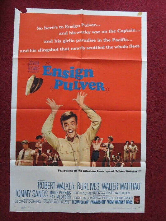 ENSIGN PULVER FOLDED US ONE SHEET POSTER WALTER MATTHAU ROBERT WALKER JR. 1964 - Rendezvous Cinema