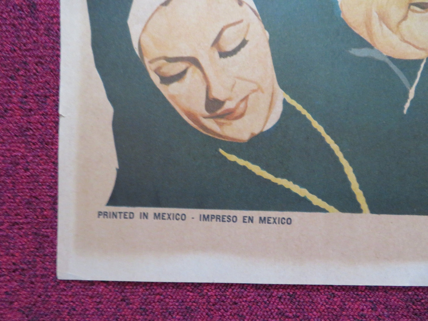 ENTRE MONJAS ANDA EL DIABLO FOLDED MEXICAN POSTER VICENTE F ANGELICA 1973 Rendezvous Cinema Movie posters