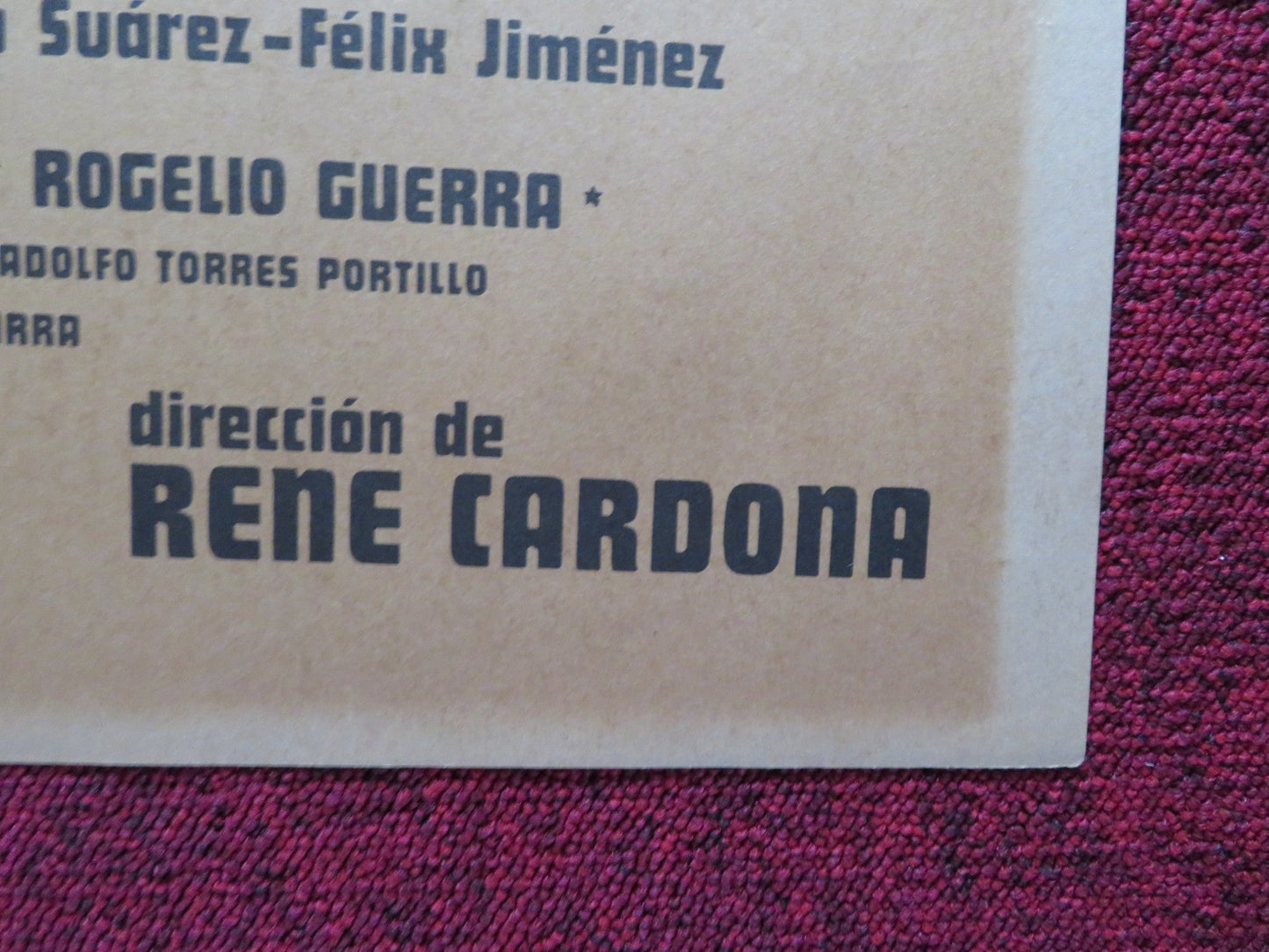 ENTRE MONJAS ANDA EL DIABLO FOLDED MEXICAN POSTER VICENTE F ANGELICA 1973 Rendezvous Cinema Movie posters