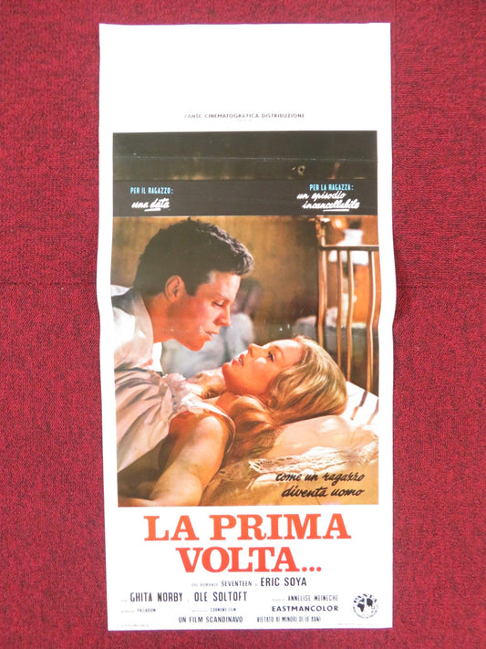 ERIC SOYA'S '17' ITALIAN LOCANDINA POSTER OLE SOLTOFT GHITA NORBY 1970 Rendezvous Cinema Movie posters