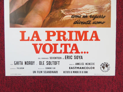 ERIC SOYA'S '17' ITALIAN LOCANDINA POSTER OLE SOLTOFT GHITA NORBY 1970 Rendezvous Cinema Movie posters