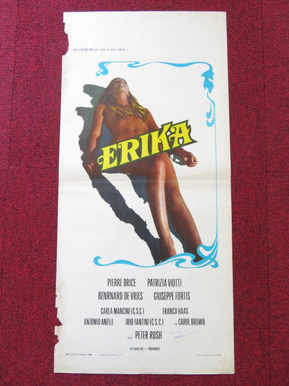 ERIKA - THE PERFORMER ITALIAN LOCANDINA POSTER PIERCE BRICE PATRIZIA VIOTTI 1971 Rendezvous Cinema Movie posters