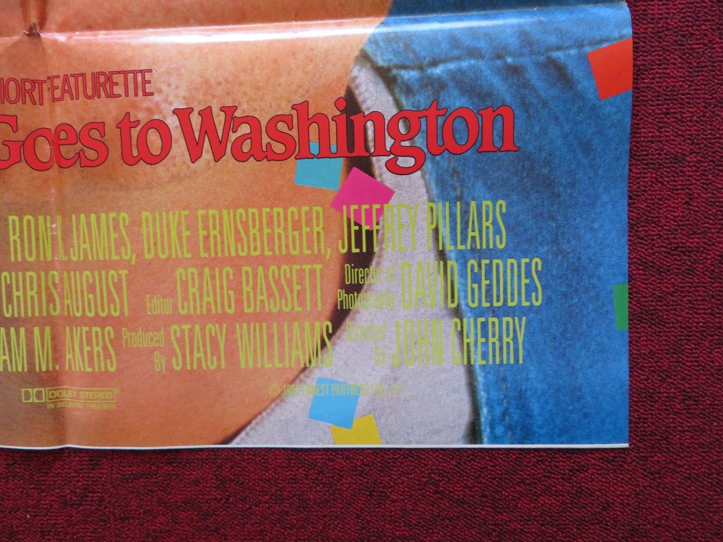 ERNEST RIDES AGAIN FOLDED US ONE SHEET POSTER JIM VARNEY RON K. JAMES 1993 Rendezvous Cinema Movie posters