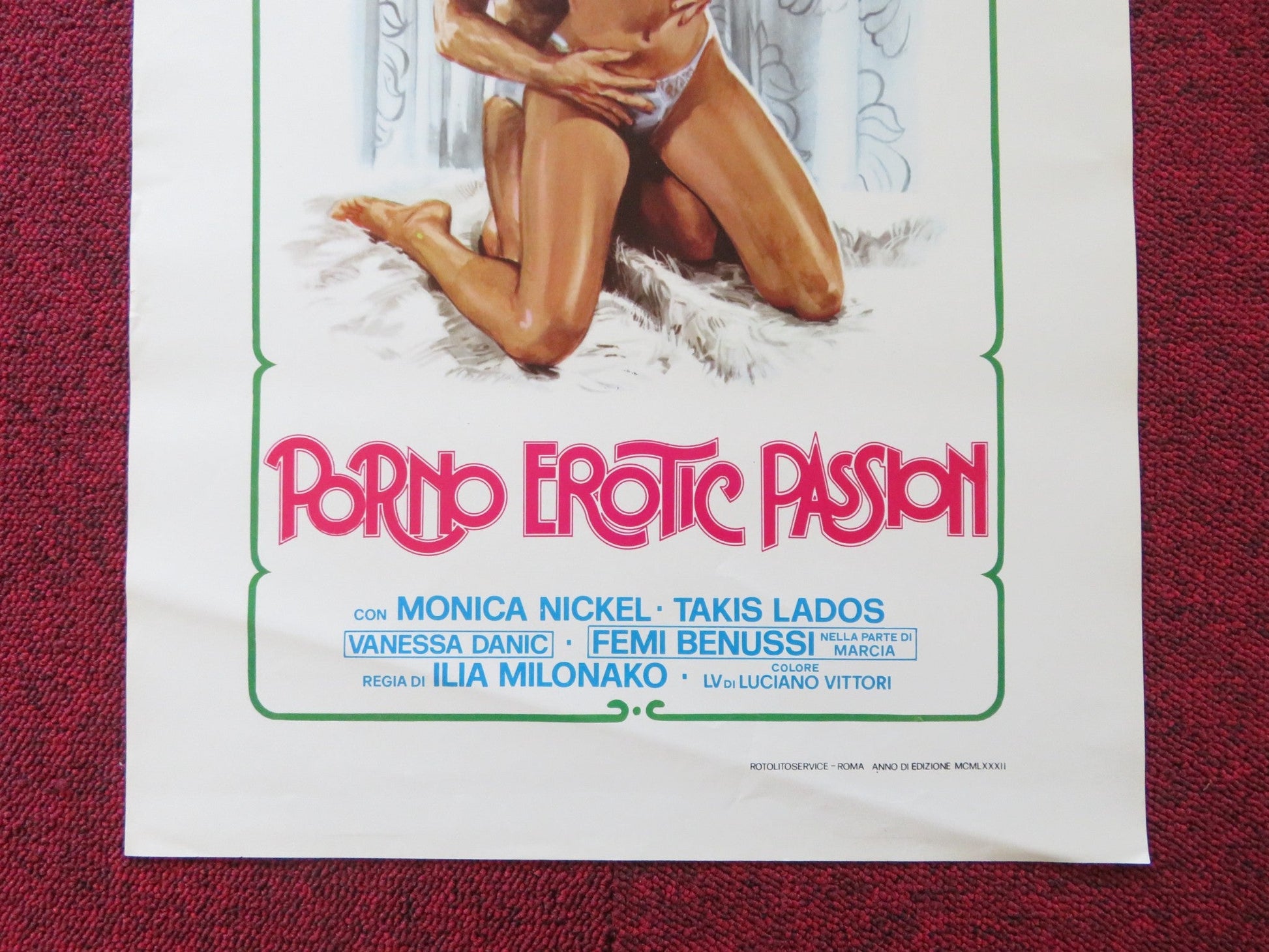 EROTIC PASSION ITALIAN LOCANDINA POSTER MONICA NICKEL TAKIS LADOS 1981 Rendezvous Cinema Movie posters