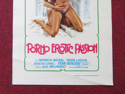EROTIC PASSION ITALIAN LOCANDINA POSTER MONICA NICKEL TAKIS LADOS 1981 Rendezvous Cinema Movie posters