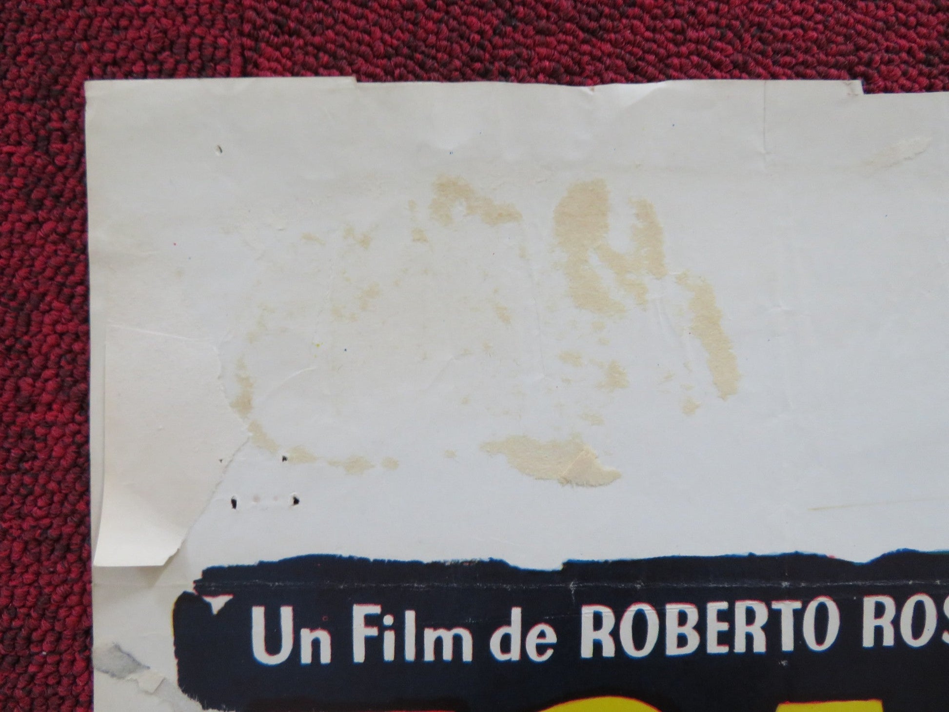 ESCAPE BY NIGHT BELGIUM POSTER LEO GENN GIOVANNA RALLI 1960 Rendezvous Cinema Movie posters