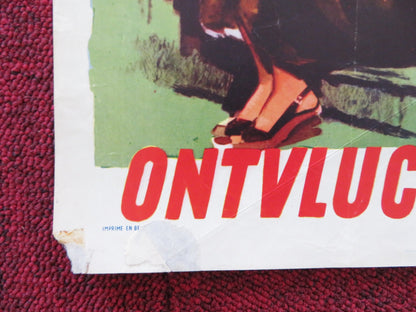 ESCAPE BY NIGHT BELGIUM POSTER LEO GENN GIOVANNA RALLI 1960 Rendezvous Cinema Movie posters