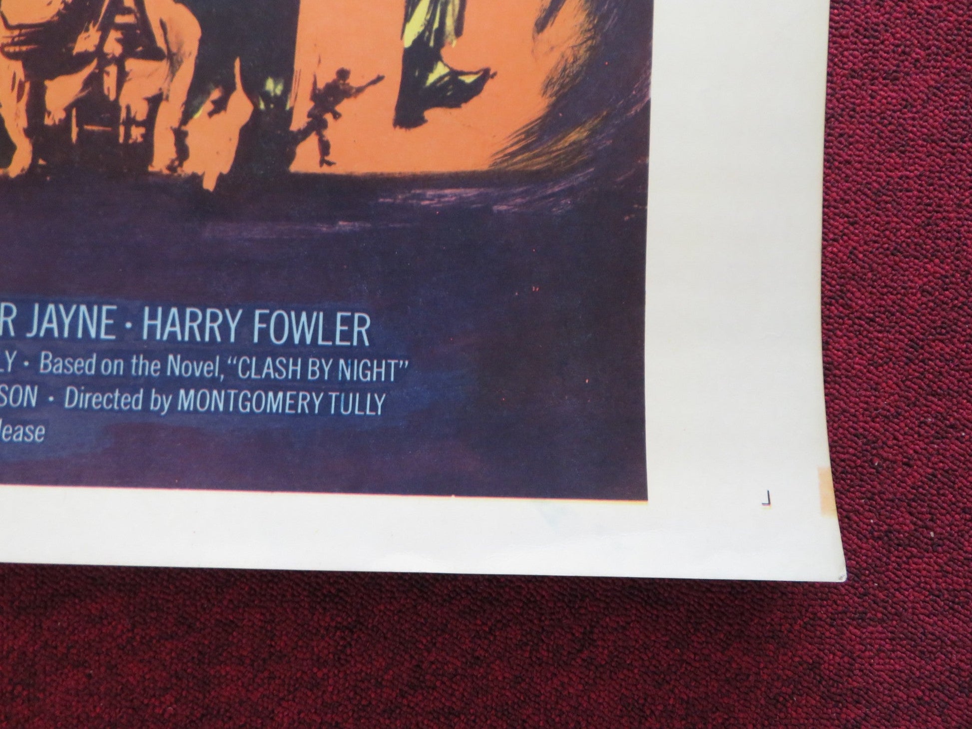 ESCAPE BY NIGHT US 30 X 40 ROLLED POSTER TERENCE LONGDON JENNIFER JAYNE 1964 Rendezvous Cinema Movie posters