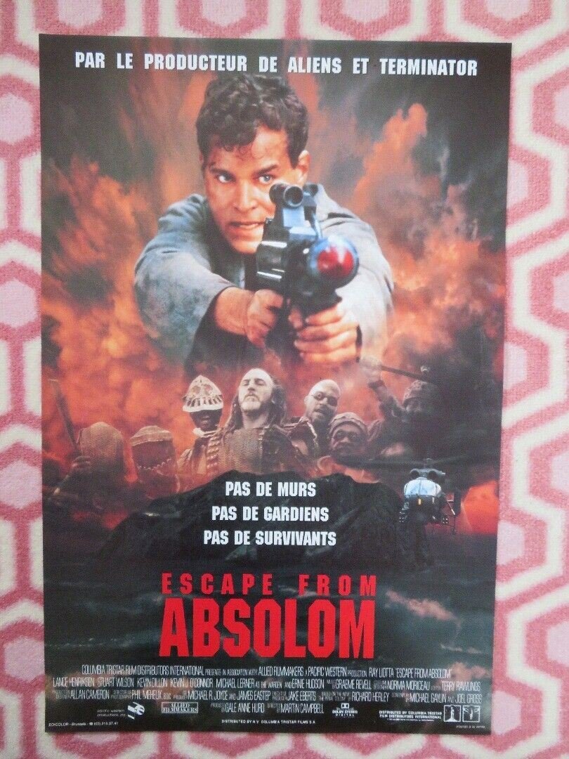 ESCAPE FROM ABSOLOM / No Escape BELGIUM (19.5"x13") POSTER RAY LIOTTA 1994 Movie posters