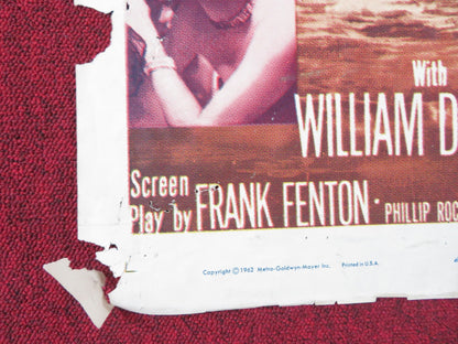 ESCAPE FROM FORT BRAVO FOLDED US ONE SHEET POSTER WILLIAM HOLDEN E. PARKER 1962 Rendezvous Cinema Movie posters