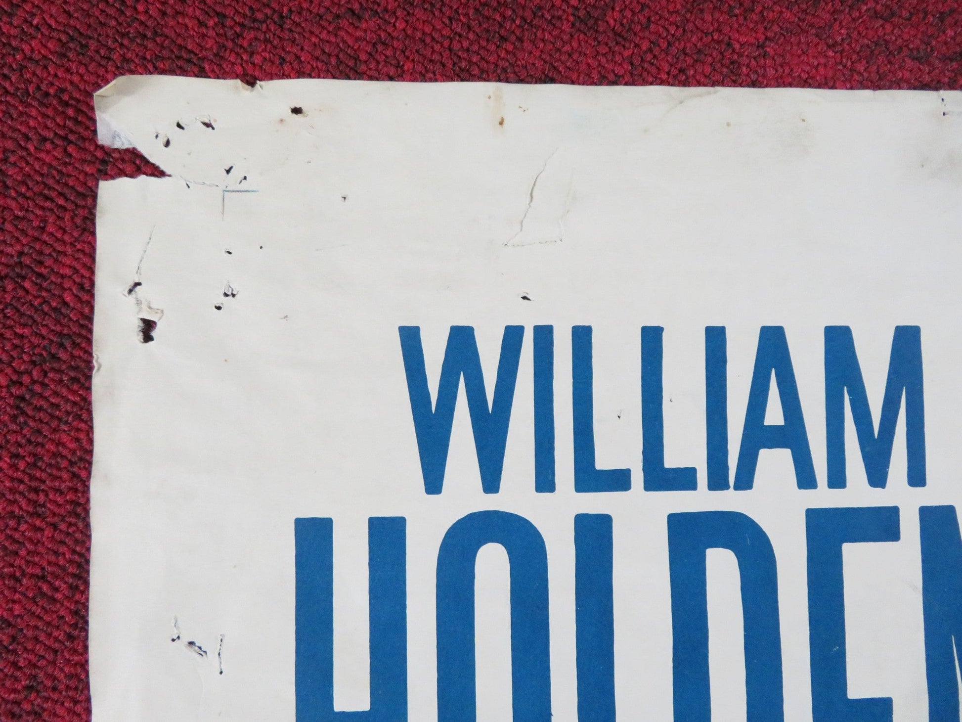 ESCAPE FROM FORT BRAVO FOLDED US ONE SHEET POSTER WILLIAM HOLDEN E. PARKER 1962 Rendezvous Cinema Movie posters