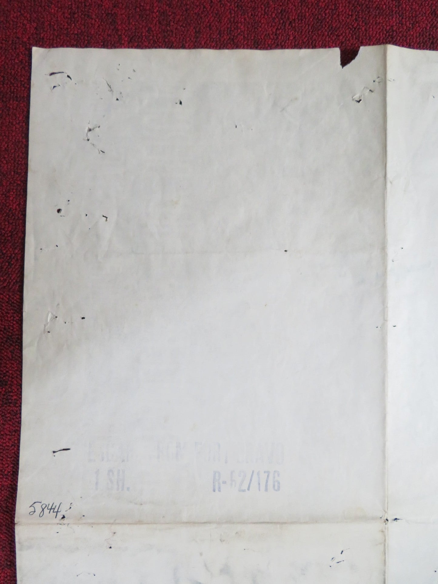 ESCAPE FROM FORT BRAVO FOLDED US ONE SHEET POSTER WILLIAM HOLDEN E. PARKER 1962 Rendezvous Cinema Movie posters