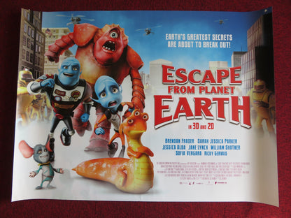 ESCAPE FROM PLANET EARTH UK QUAD (30"x 40") ROLLED POSTER BRENDAN FRASER 2012 Rendezvous Cinema Movie posters