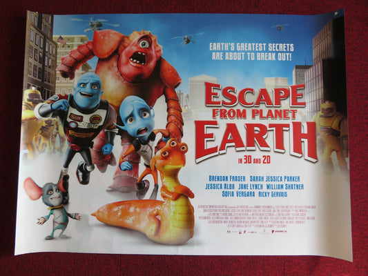 ESCAPE FROM PLANET EARTH UK QUAD (30"x 40") ROLLED POSTER BRENDAN FRASER 2012 Rendezvous Cinema Movie posters