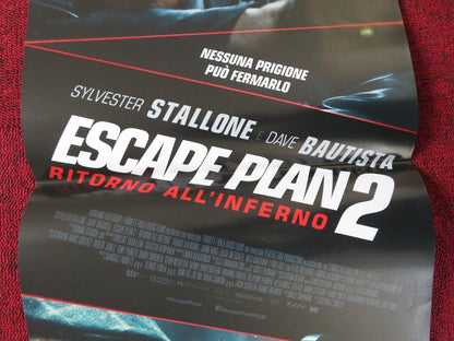 ESCAPE PLAN 2 ITALIAN LOCANDINA (26.5"x12.5") POSTER STALLONE DAVE BAUTISTA 2018 Movie posters