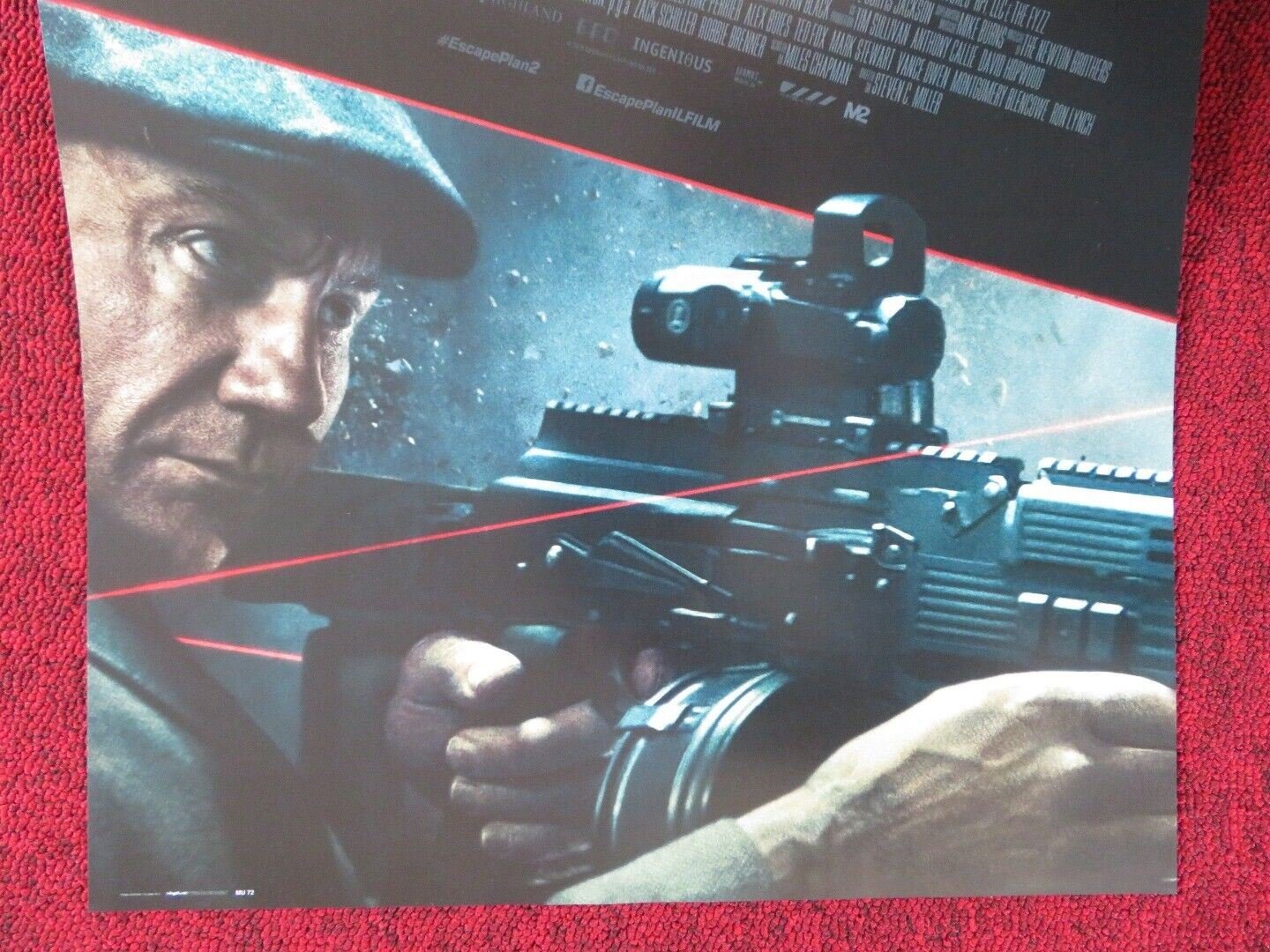 ESCAPE PLAN 2 ITALIAN LOCANDINA (26.5"x12.5") POSTER STALLONE DAVE BAUTISTA 2018 Movie posters