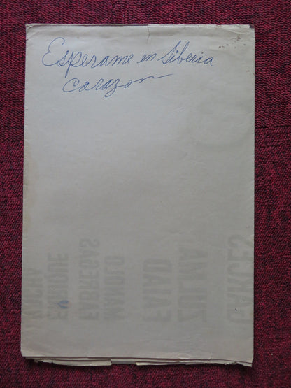ESPERAME EN SIBERIA VIDA MIA FOLDED MEXICAN POSTER MAURICIO GARCES 1971 Rendezvous Cinema Movie posters