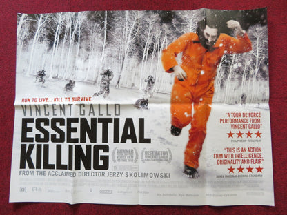 ESSENTIAL KILLING UK QUAD POSTER FOLDED VINCENT GALLLO 2010 Rendezvous Cinema Movie posters