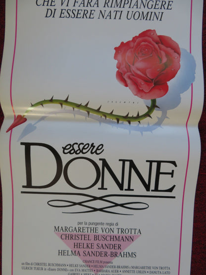 ESSERE DONNE ITALIAN LOCANDINA (27.5"x13") POSTER ULRICH TUKUR EVA MATTES 1988 Rendezvous Cinema Movie posters
