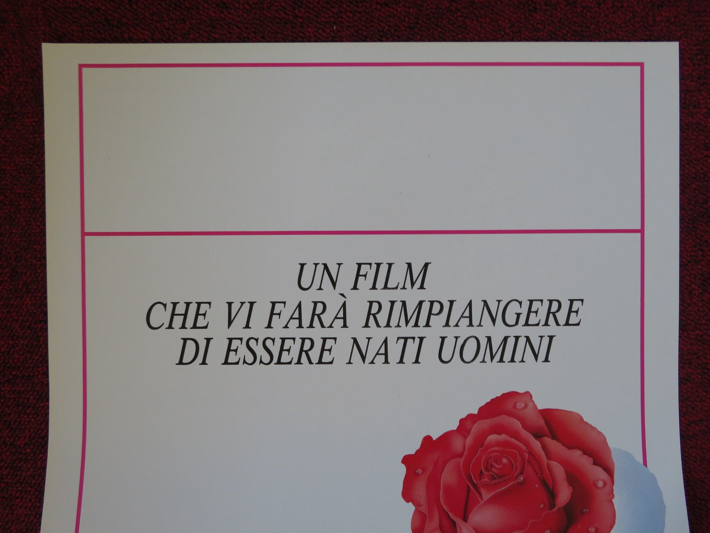 ESSERE DONNE ITALIAN LOCANDINA (27.5"x13") POSTER ULRICH TUKUR EVA MATTES 1988 Rendezvous Cinema Movie posters