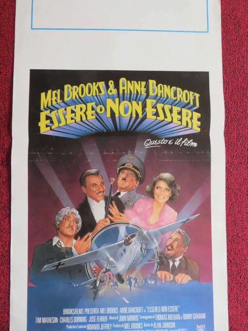 ESSERE O NON ESSERE ITALIAN LOCANDINA (27.5"x13.5") POSTER MEL BROOKS 1983 Movie posters