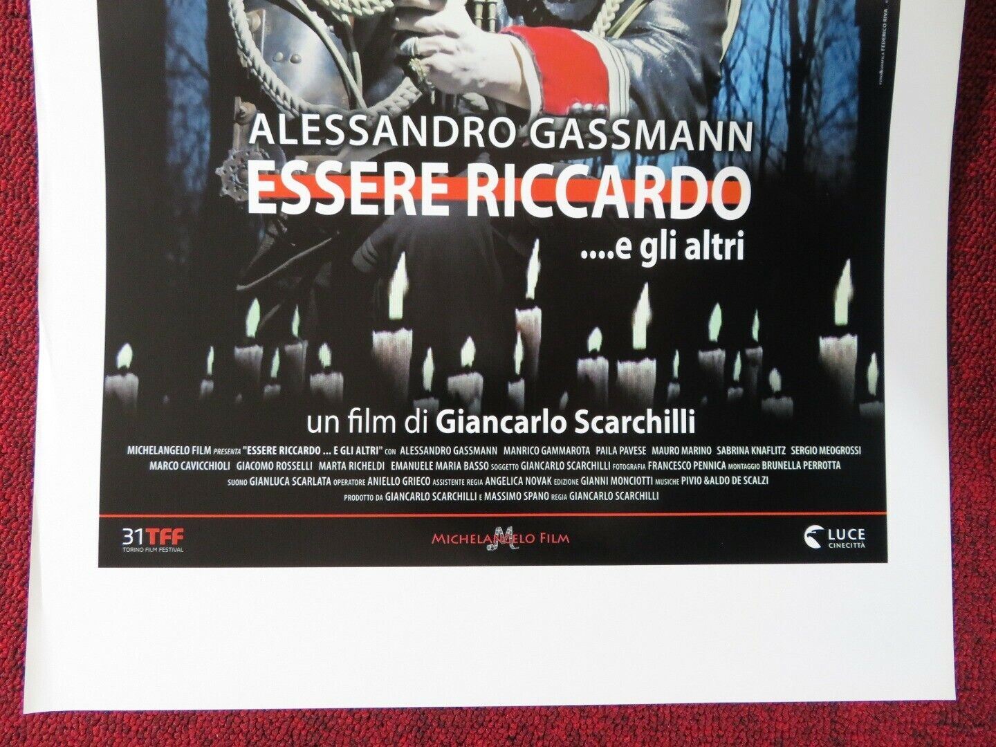 ESSERE RICCARDO ...E GLI ALTRI ITALIAN LOCANDINA (27.5"x13") POSTER 2013 Movie posters