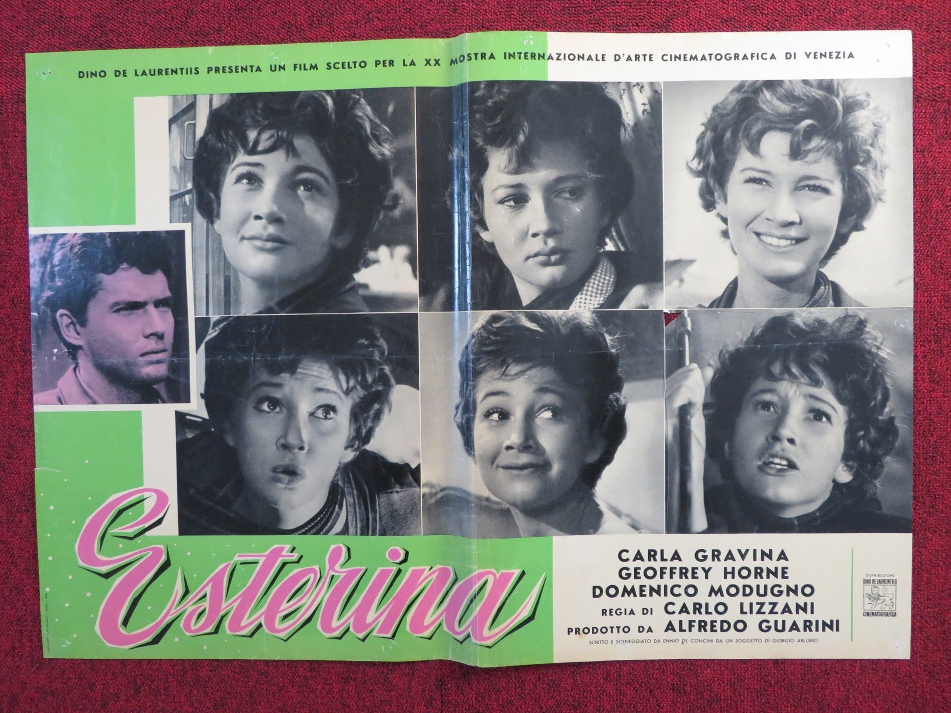 ESTERINA ITALIAN FOTOBUSTA POSTER CARLA GRAVINA GEOFFREY HORNE 1959 Rendezvous Cinema Movie posters