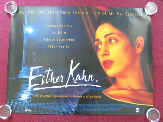 ESTHER KAHN UK QUAD (30"x 40") ROLLED POSTER SUMMER PHOENIX IAN HOLM 2000 Rendezvous Cinema Movie posters