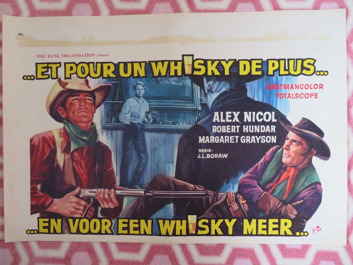 ET POUR UN WHISKY DE PLUS / Cavalca e uccidi BELGIUM (14"x 21") POSTER 1964 Movie posters