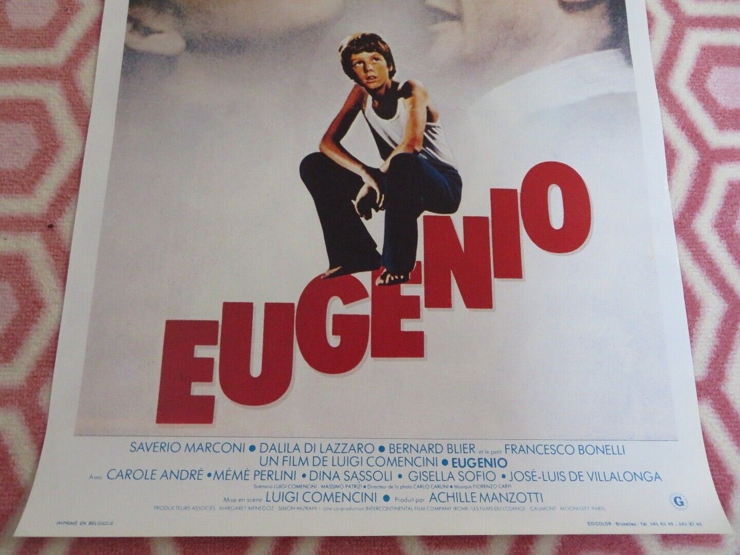 EUGENIO BELGIUM (21.5"x14.5") POSTER SAVERIO MARCONI DALILA DI LAZZARO 1980 Movie posters