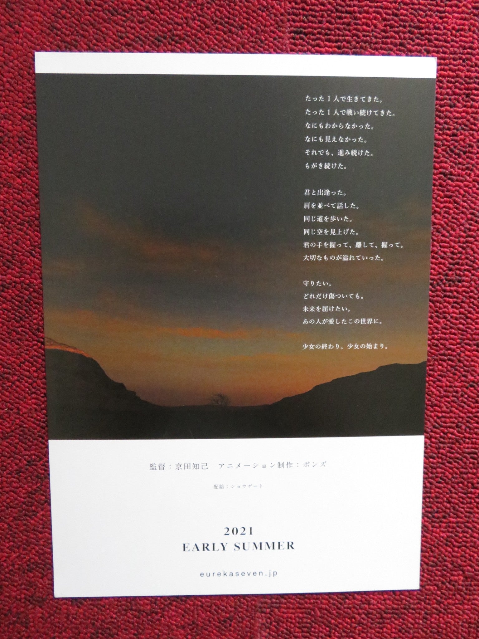 EUREKA JAPANESE CHIRASHI (B5) POSTER YING YUE JOYCE CHONG 2021 Rendezvous Cinema Movie posters
