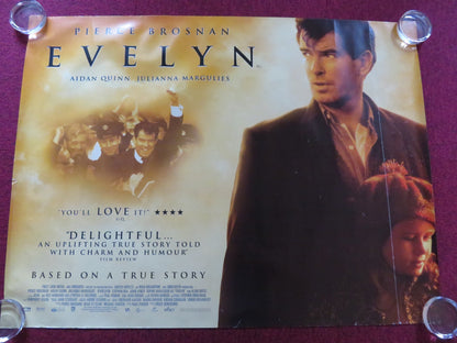 EVELYN UK QUAD (30"x 40") ROLLED POSTER PIERCE BROSNAN SOPHIE VAVASSEUR 2002 Rendezvous Cinema Movie posters