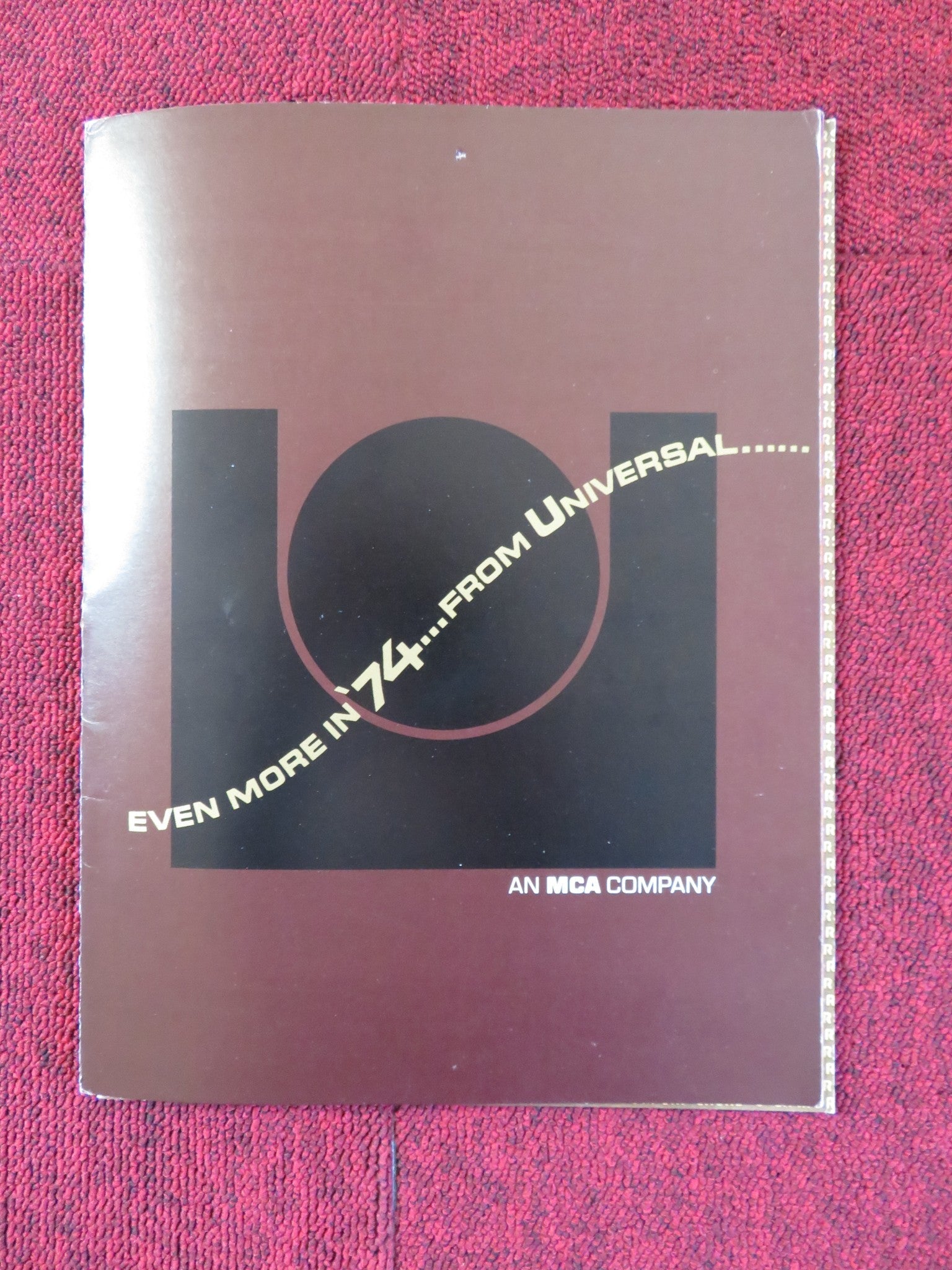 EVEN MORE IN '74... FROM UNIVERSAL - 1974 YEAR BOOK MCA UNIVERSAL PICTURES Rendezvous Cinema Movie posters