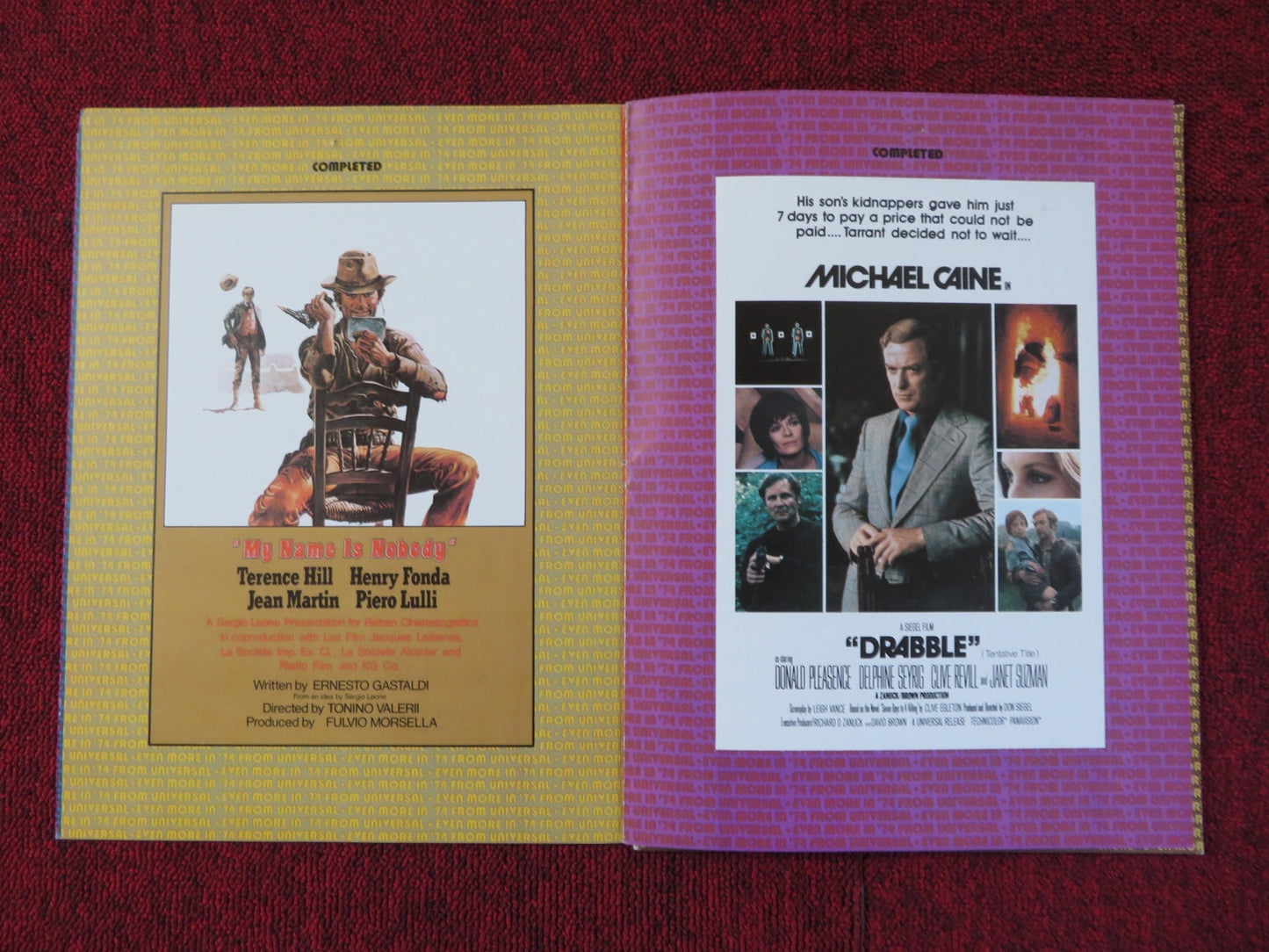EVEN MORE IN '74... FROM UNIVERSAL - 1974 YEAR BOOK MCA UNIVERSAL PICTURES Rendezvous Cinema Movie posters