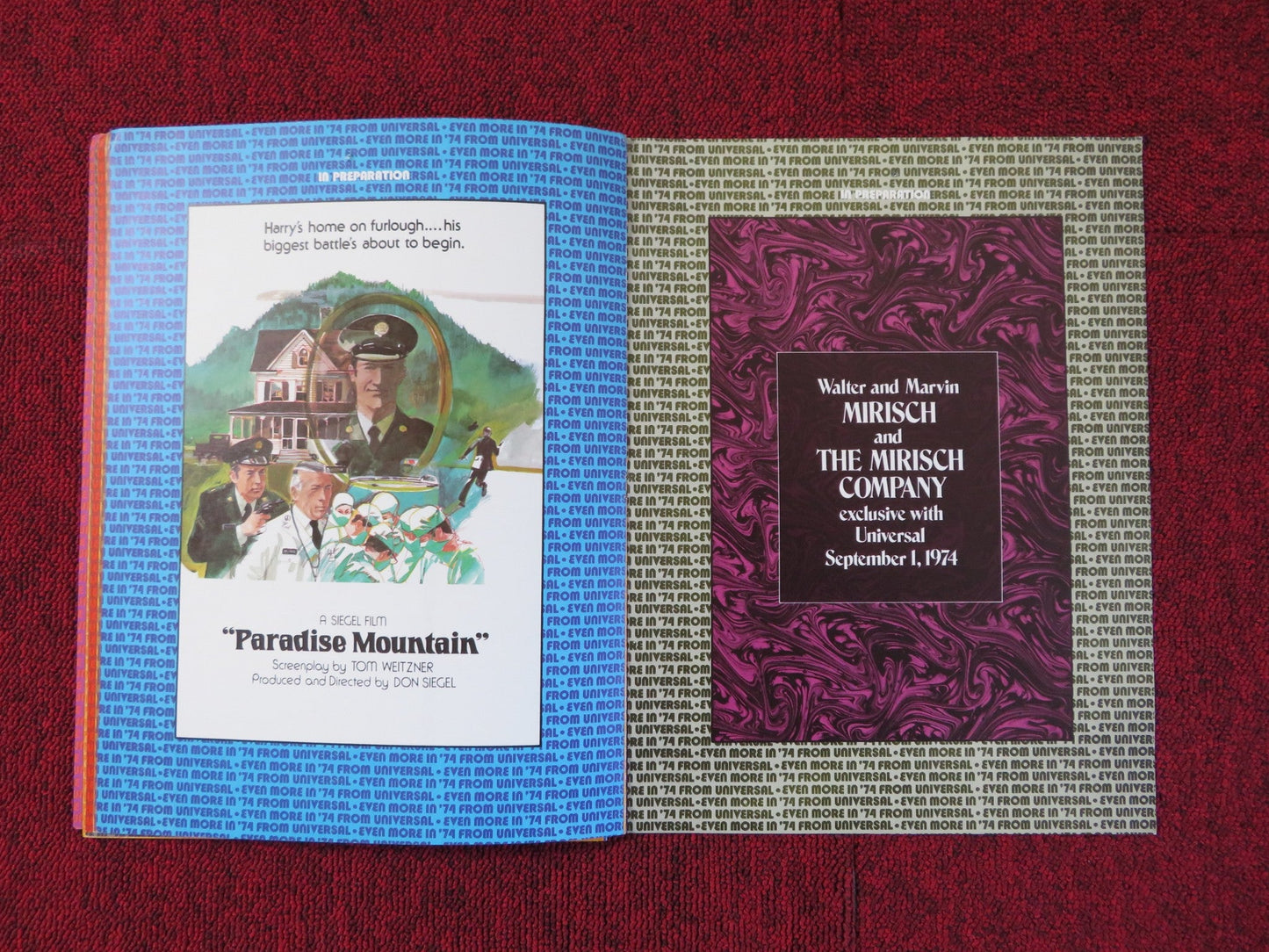 EVEN MORE IN '74... FROM UNIVERSAL - 1974 YEAR BOOK MCA UNIVERSAL PICTURES Rendezvous Cinema Movie posters