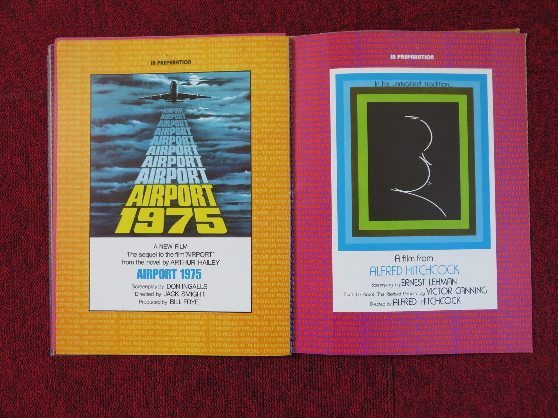EVEN MORE IN '74... FROM UNIVERSAL - 1974 YEAR BOOK MCA UNIVERSAL PICTURES Rendezvous Cinema Movie posters