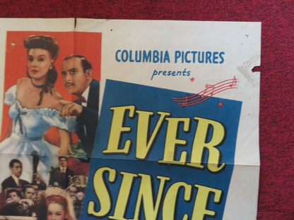 EVER SINCE VENUS FOLDED US ONE SHEET POSTER INA RAY HUTTON 1944 - Rendezvous Cinema