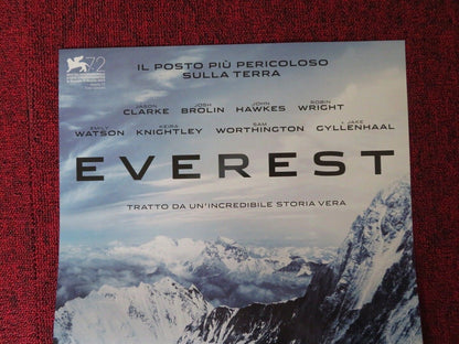EVEREST ITALIAN LOCANDINA (26.5"x12.5") POSTER JASON CLARKE JOSH BROLIN 2015 - Rendezvous Cinema