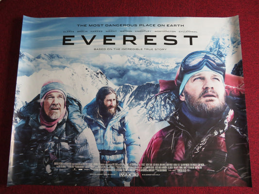 EVEREST UK QUAD (30"x 40") ROLLED POSTER JOSH BROLIN JAKE GYLLENHAAL 2015 Rendezvous Cinema Movie posters
