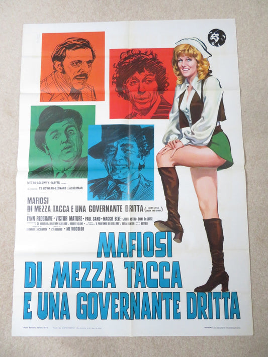EVERY LITTLE CROOK AND NANNY ITALIAN 2 FOGLIO POSTER LYNN REDGRAVE 1972 Rendezvous Cinema Movie posters
