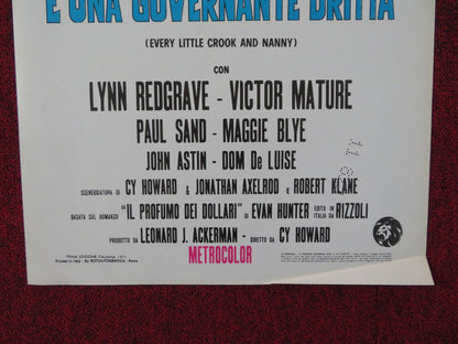 EVERY LITTLE CROOK AND NANNY ITALIAN LOCANDINA POSTER LYNN REDGRAVE MATURE 1973 Rendezvous Cinema Movie posters