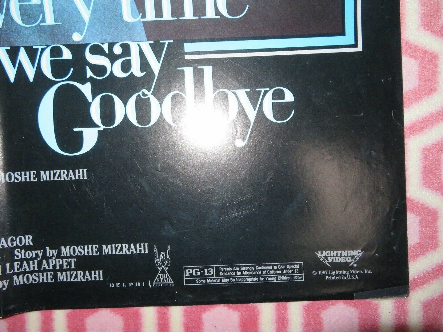 EVERY TIME WE SAY GOODBYE US ONE SHEET POSTER TOM HANKS 1987 Movie posters