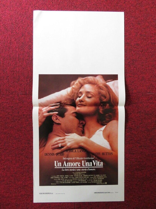 EVERYBODY'S ALL - AMERICAN ITALIAN LOCANDINA (27.5"x13") POSTER DENNIS QUAID '89 Movie posters