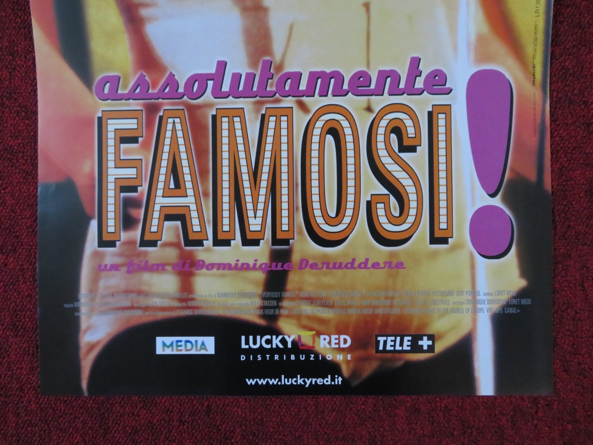 EVERYBODY'S FAMOUS! ITALIAN LOCANDINA POSTER JOSSE DE PAUW E. VAN DER GUCHT 2000 Rendezvous Cinema Movie posters