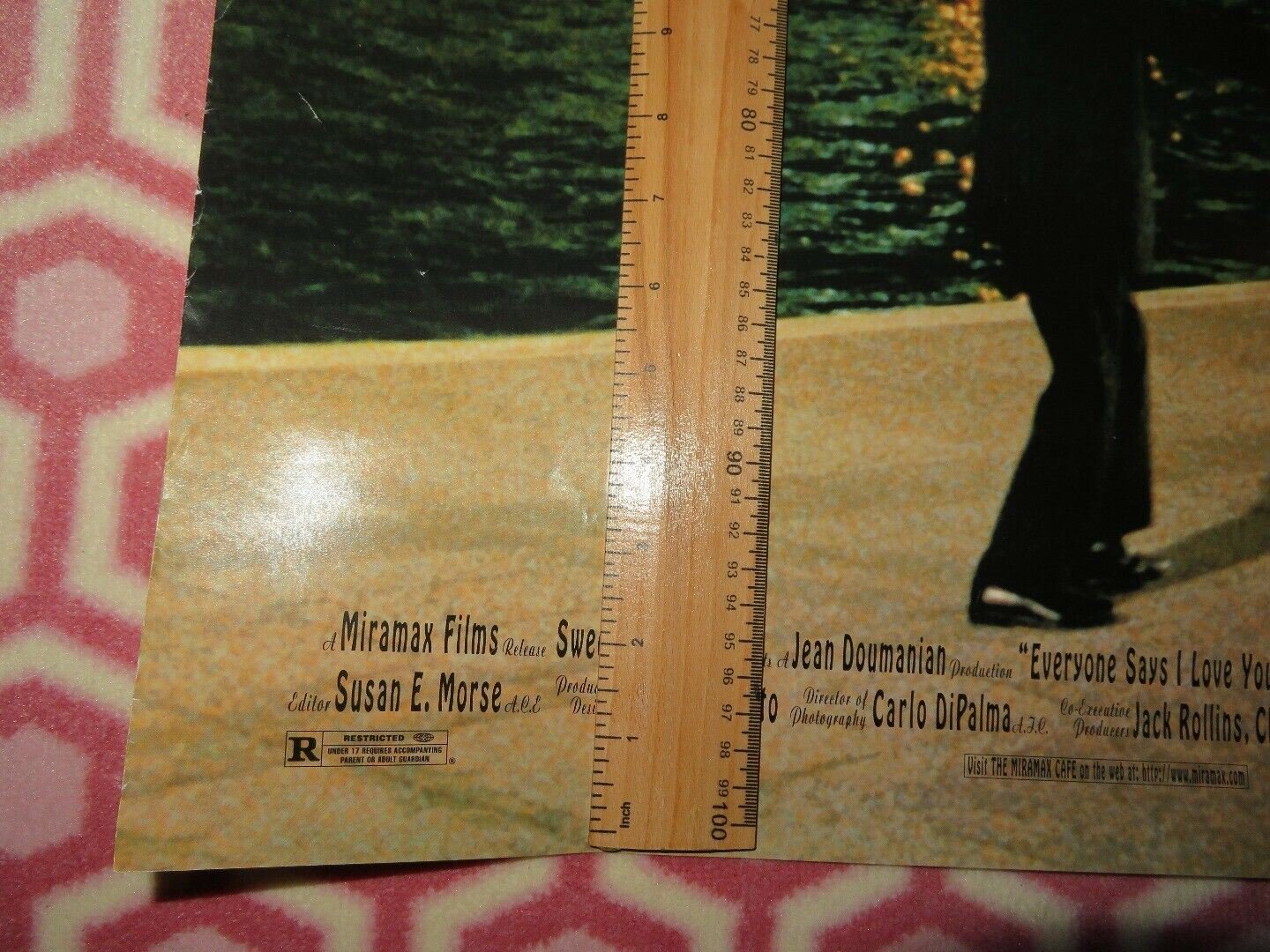 EVERYONE SAYS I LOVE YOU US ONE SHEET ROLLED POSTER WOODY ALLEN 1996 Movie posters