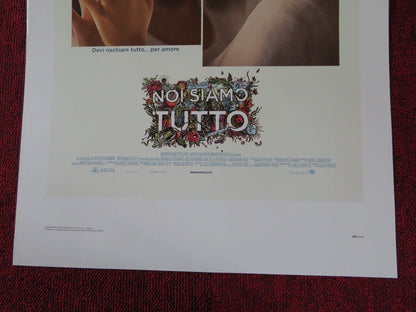 EVERYTHING, EVERYTHING ITALIAN LOCANDINA (27.5"x13") POSTER A STENBERG 2017 Movie posters